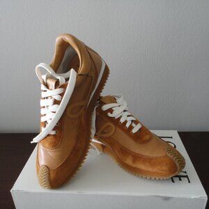 LOEWE sneakers/Flow runner/lambskin/tan/39/iconic/box/dust bags included
